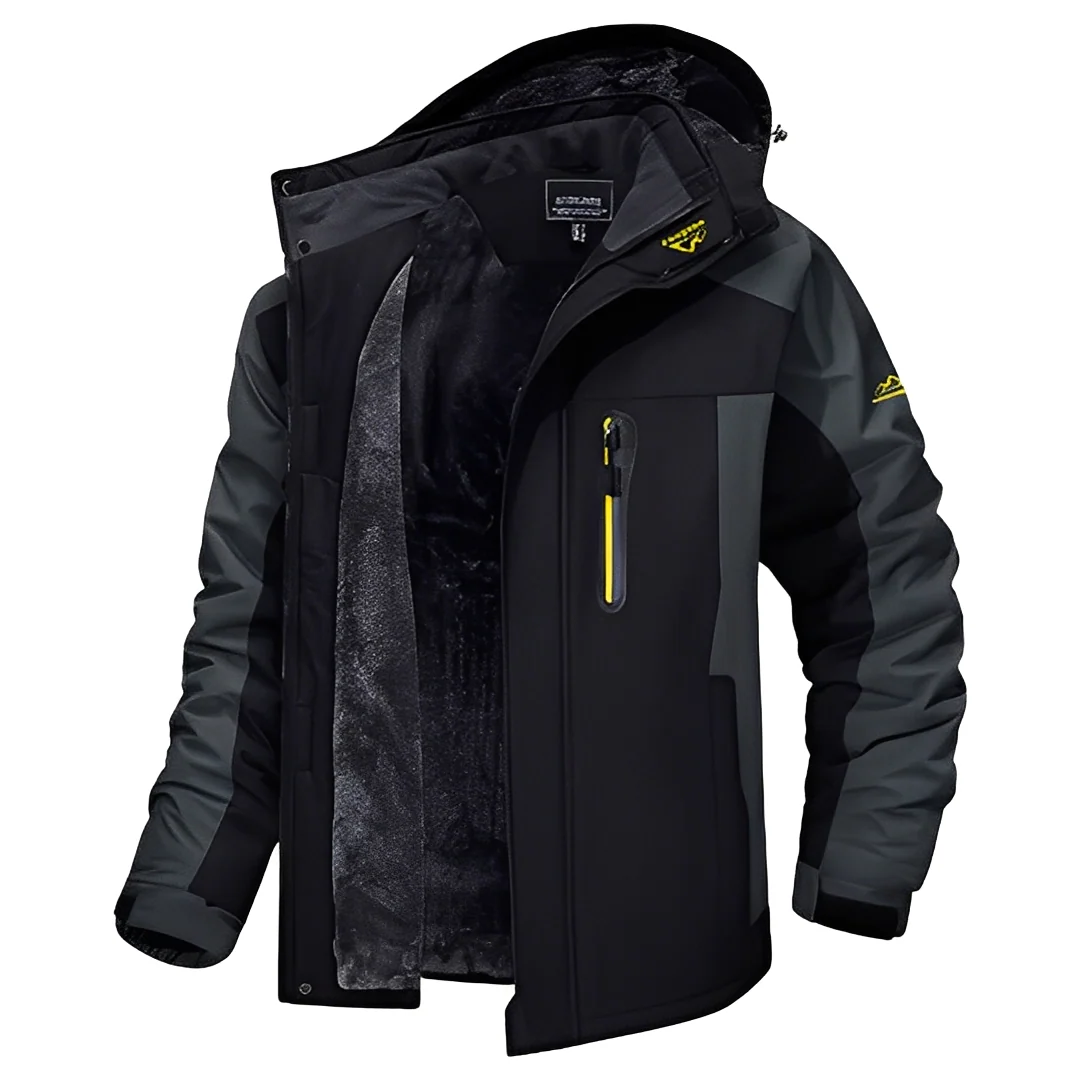 Martîn - Vestes d'hiver solides à fermeture éclair pour hommes - Image 4