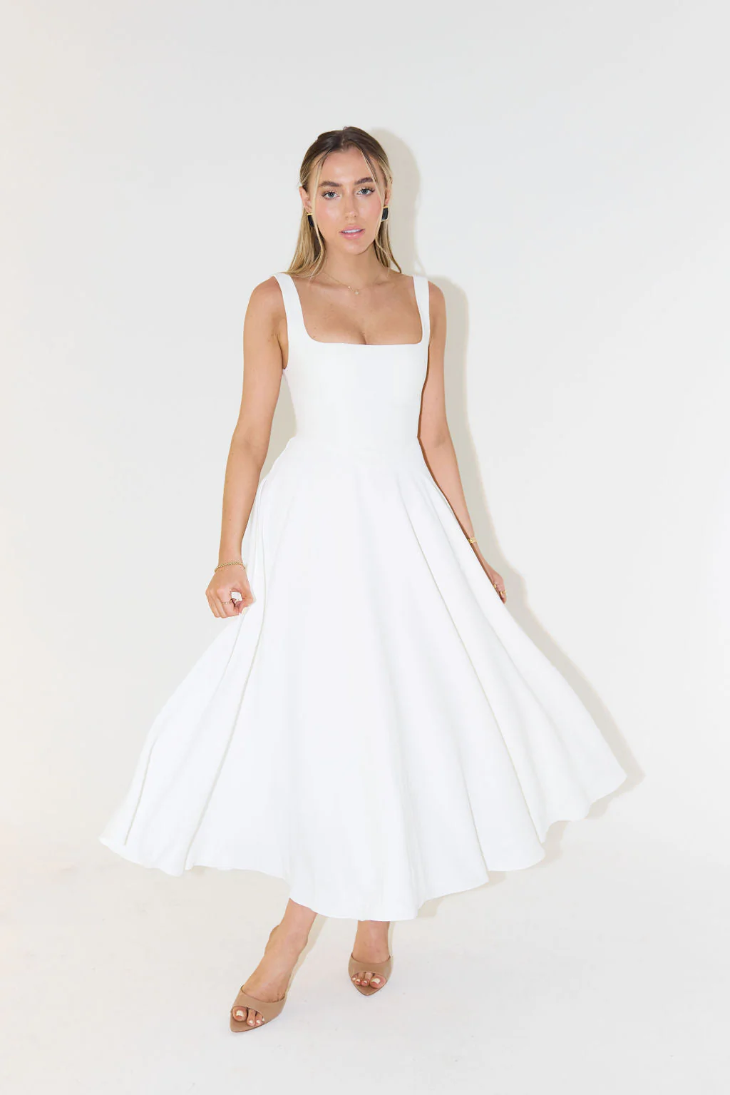 Melisandre - Robe Midi Femme, Élégante et Polyvalente