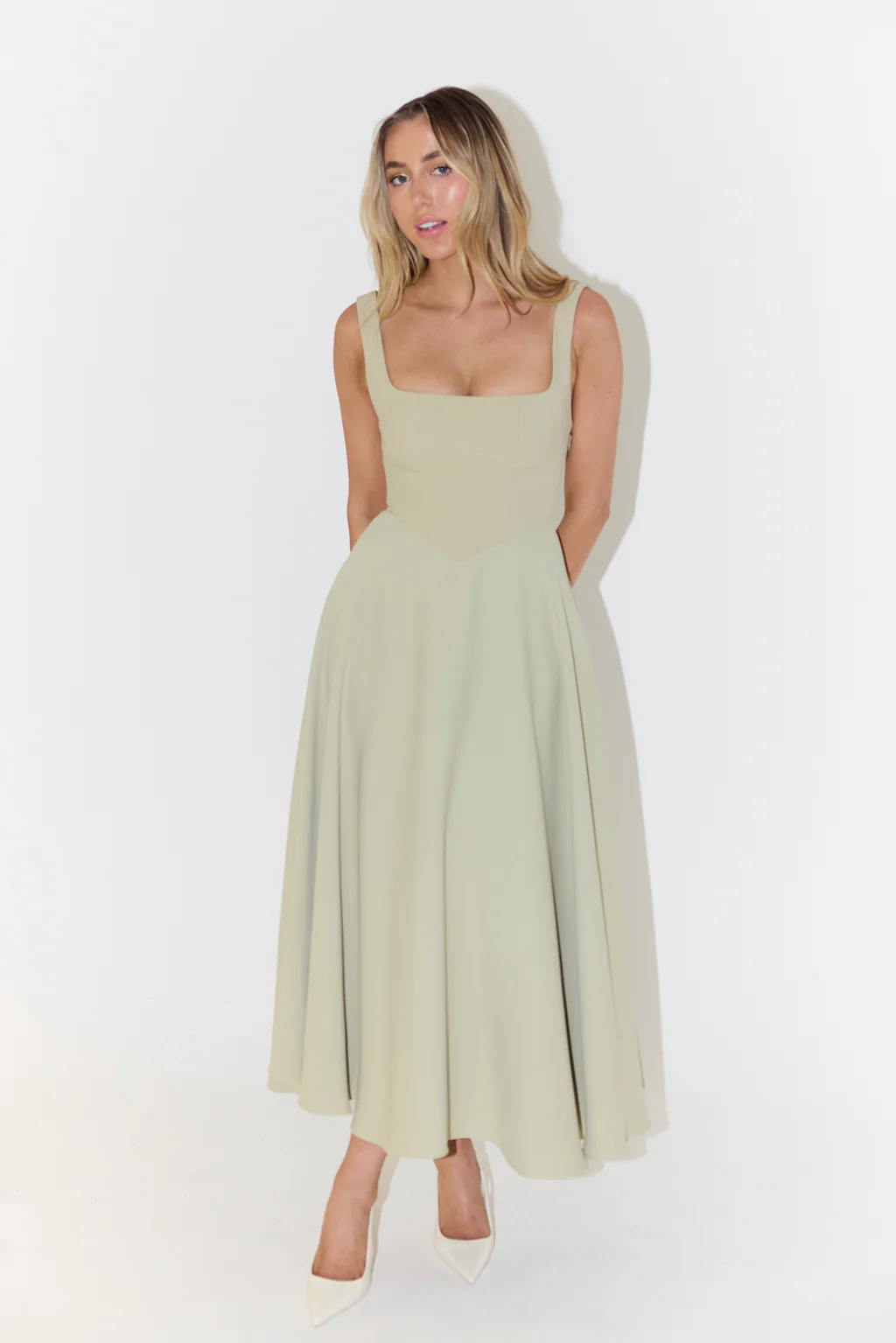 Melisandre - Robe Midi Femme, Élégante et Polyvalente - Image 10