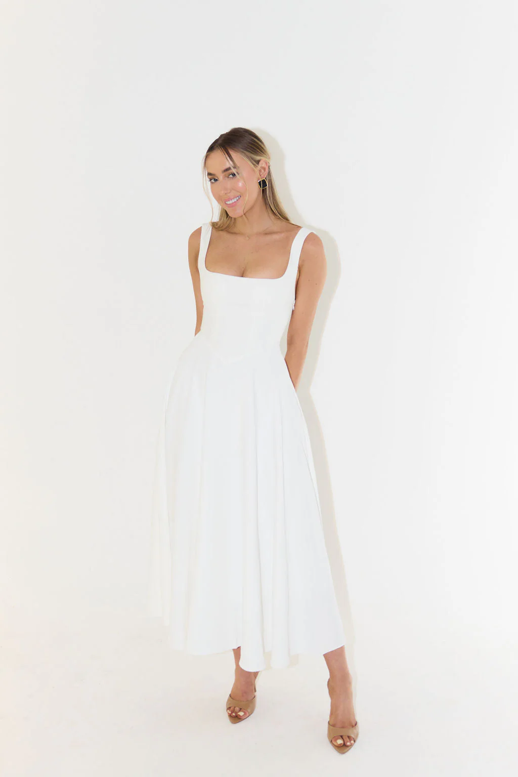 Melisandre - Robe Midi Femme, Élégante et Polyvalente - Image 3
