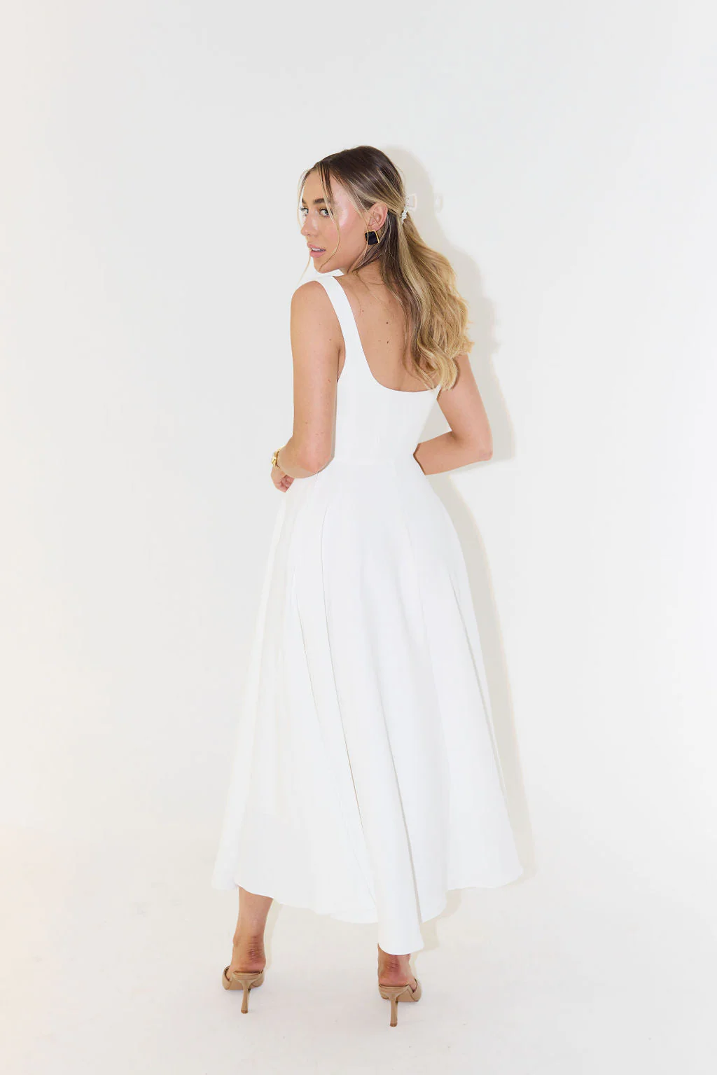 Melisandre - Robe Midi Femme, Élégante et Polyvalente - Image 4