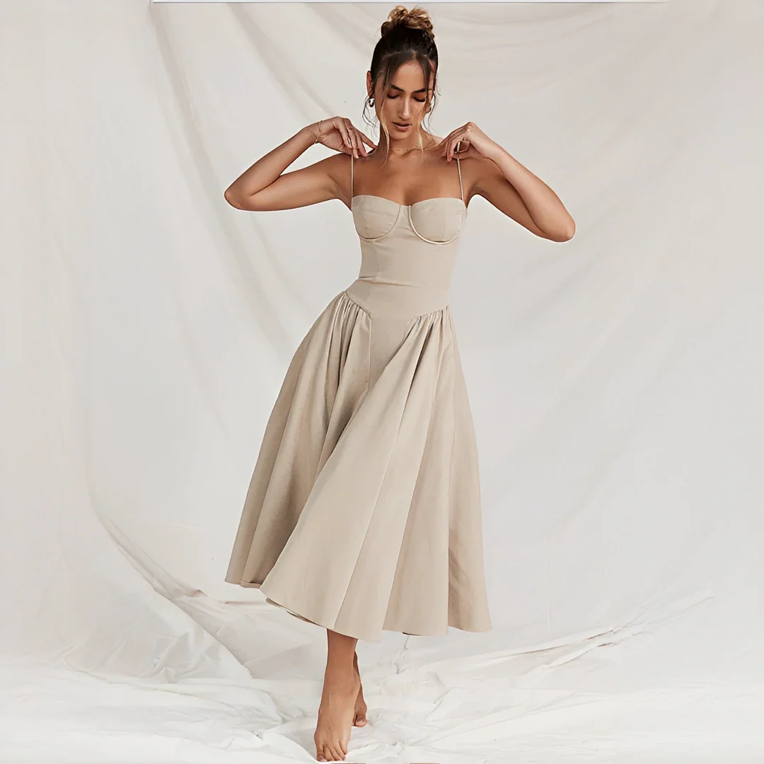 Michaela - Robe Midi Élégante et Chic - Image 2