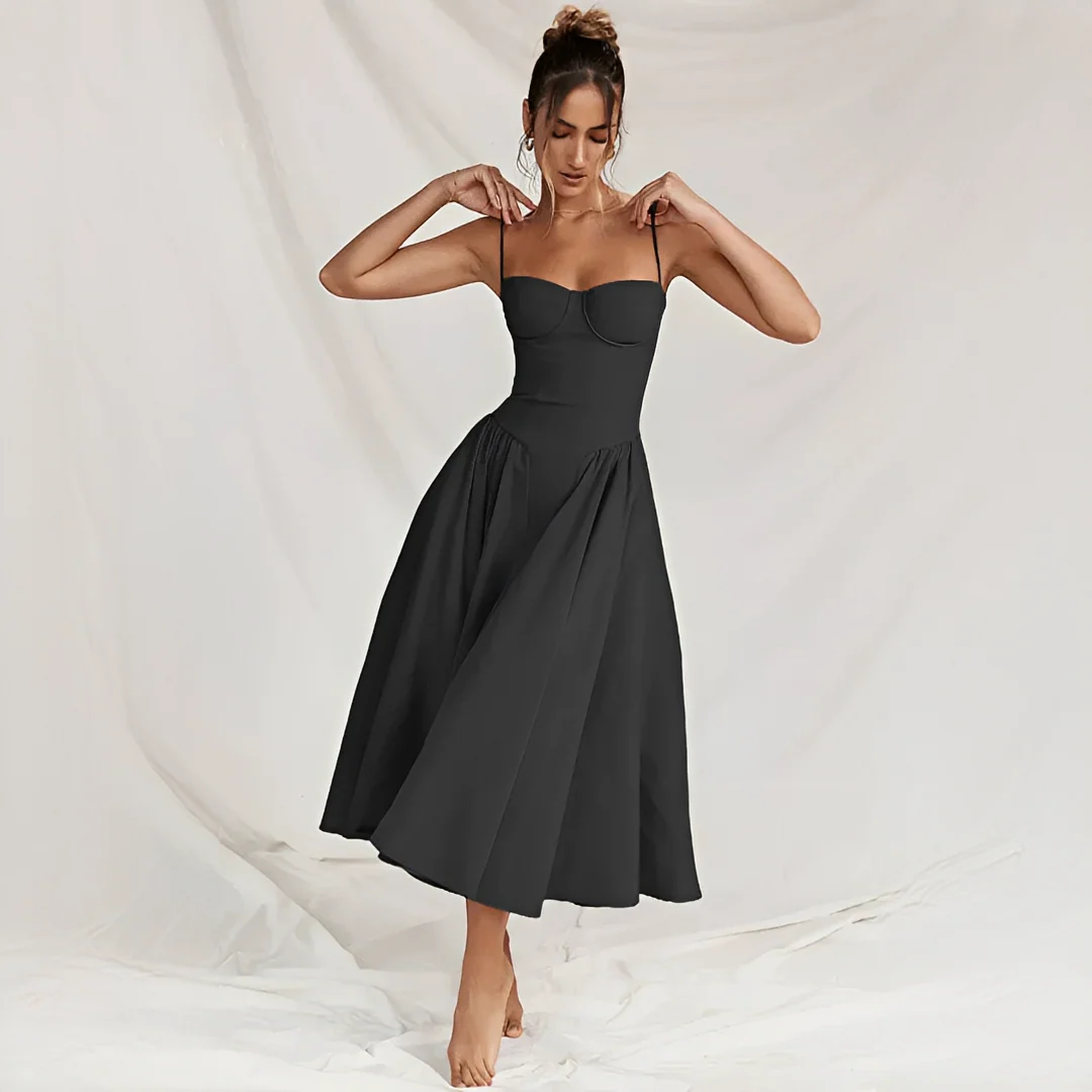 Michaela - Robe Midi Élégante et Chic - Image 3