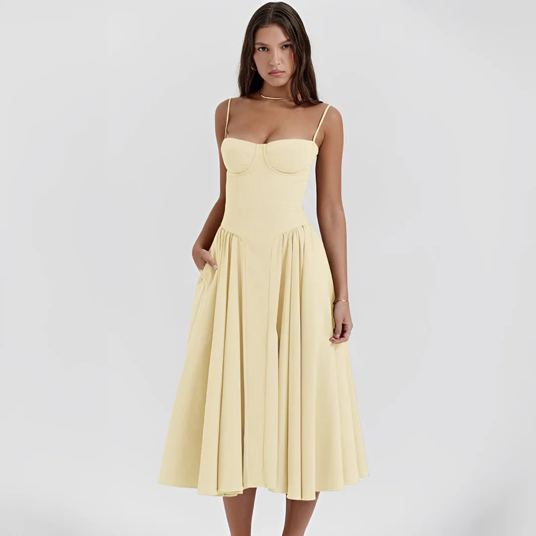 Michaela - Robe Midi Élégante et Chic - Image 4