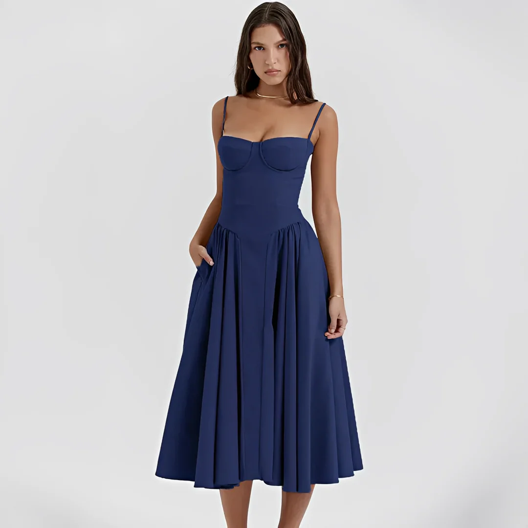 Michaela - Robe Midi Élégante et Chic - Image 6