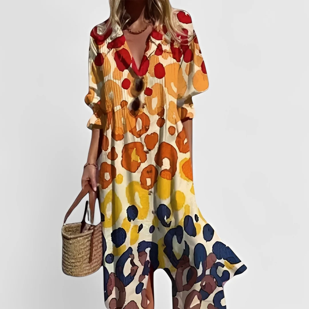 Millie - Robe midi à fleurs élégante - Image 4