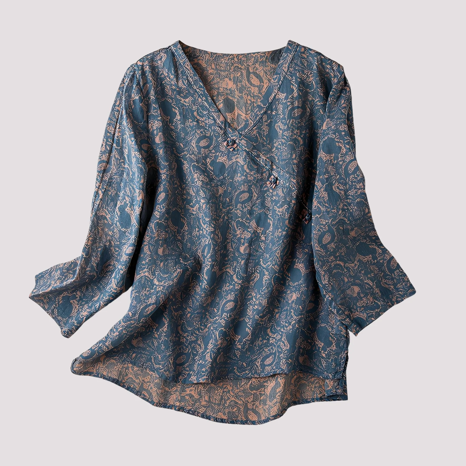 Monica - Blouse élégante à motif floral pour femmes - Image 3
