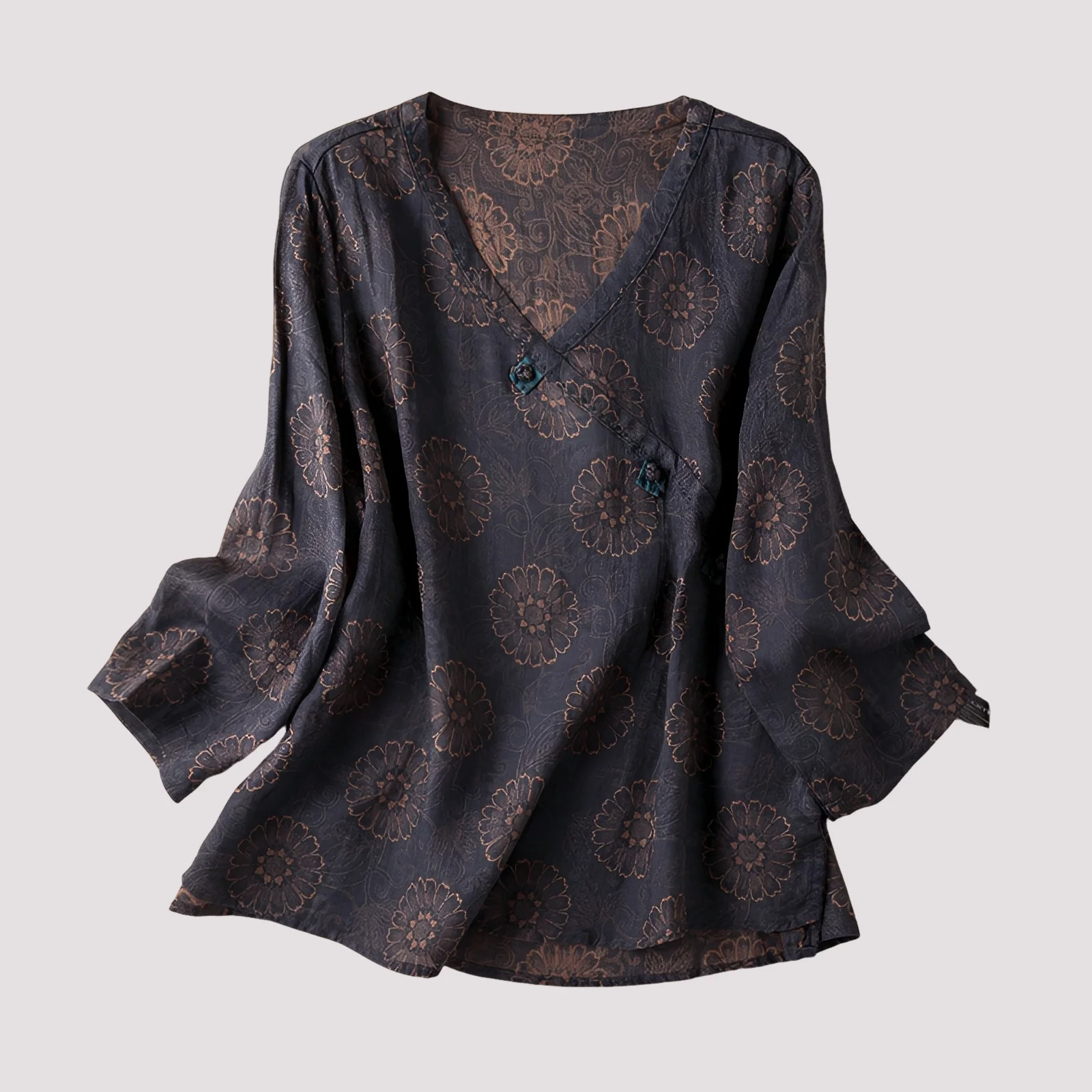 Monica - Blouse élégante à motif floral pour femmes - Image 5