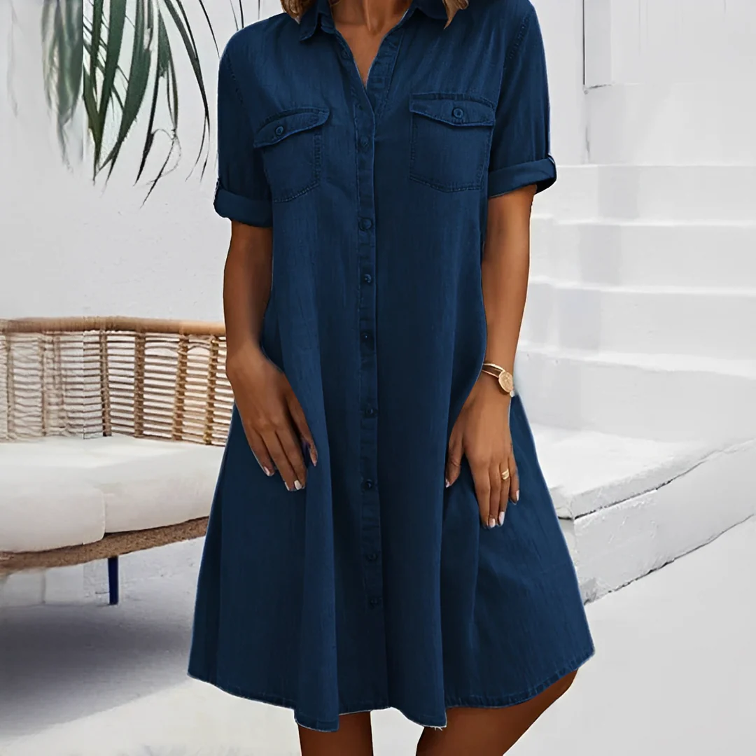 Naomi - Petite robe décontractée avec boutons - Image 2