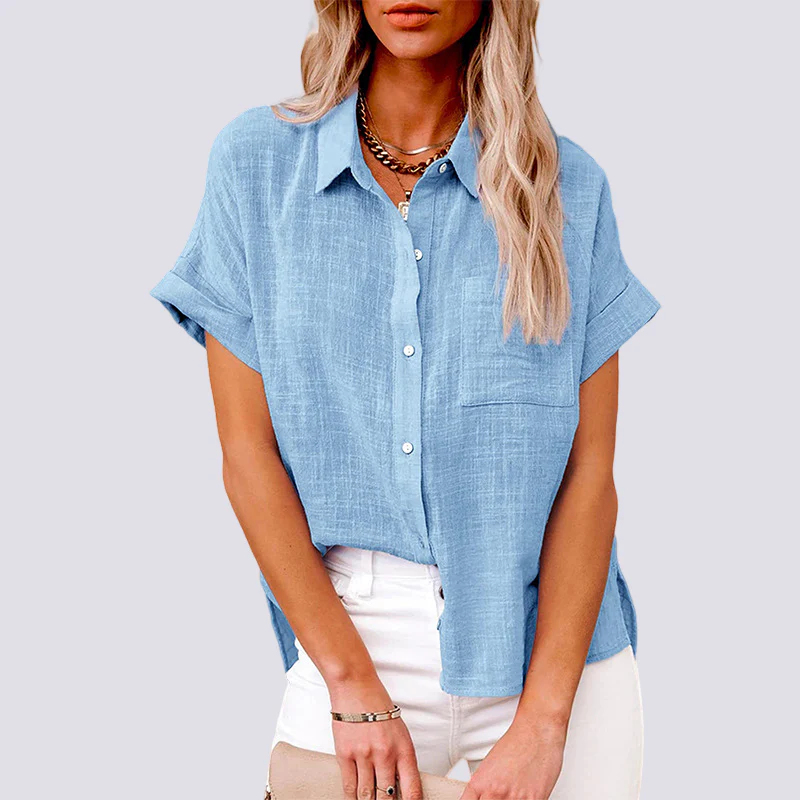 Nicole - Blouse à manches courtes avec poche - Image 3