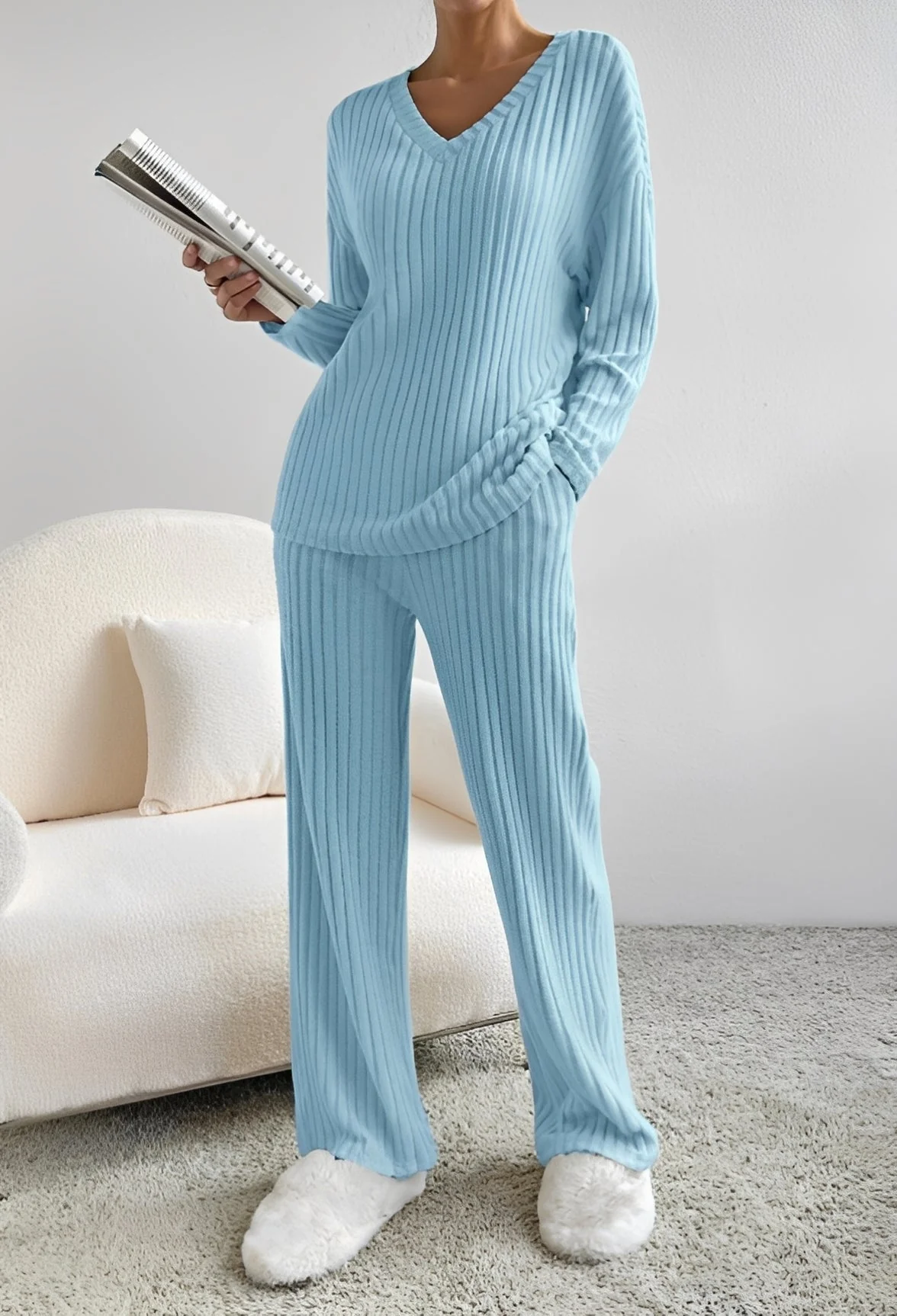 Niki - Ensemble décontracté rayé - Image 2