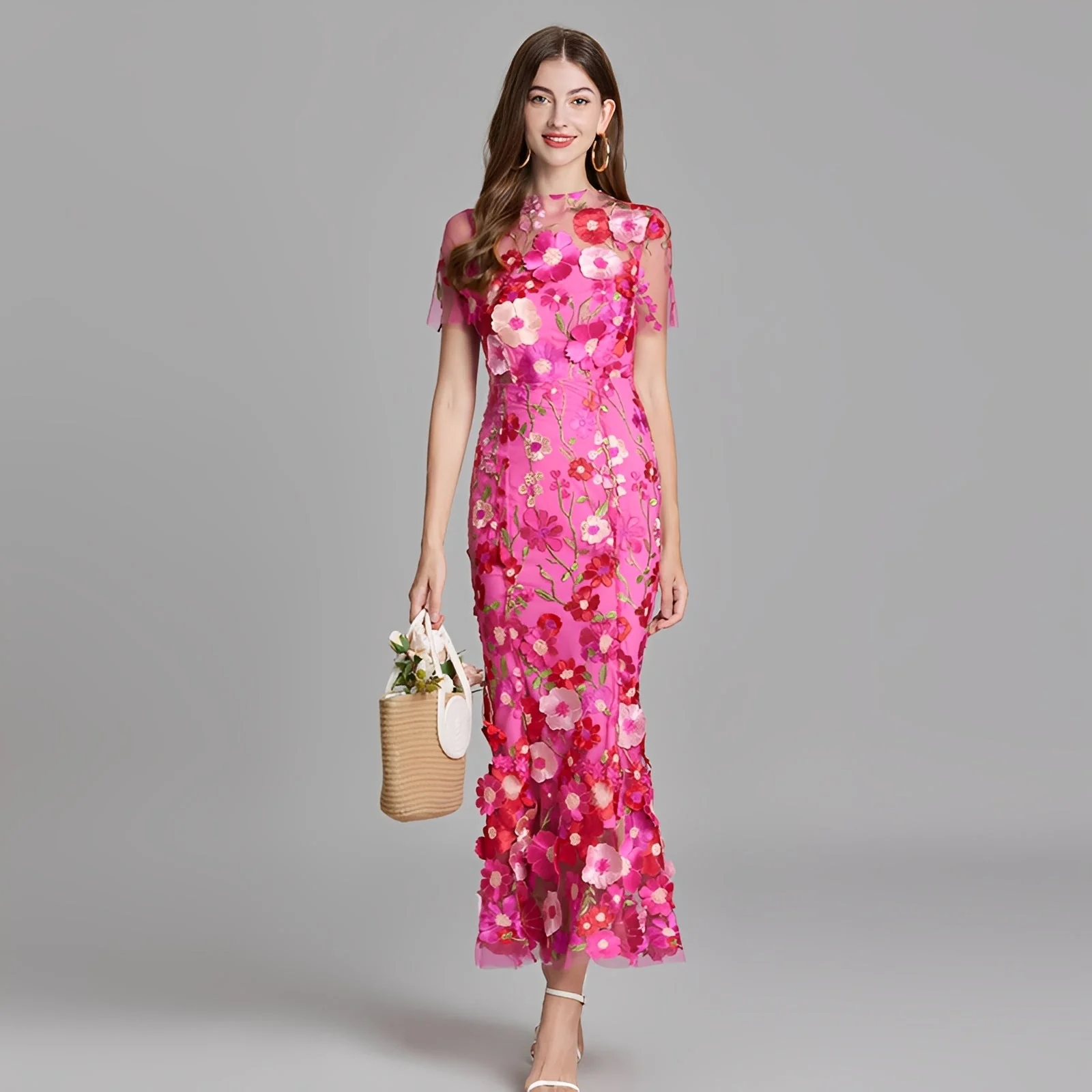 Nina - Robe élégante avec broderie florale pour filles - Image 3