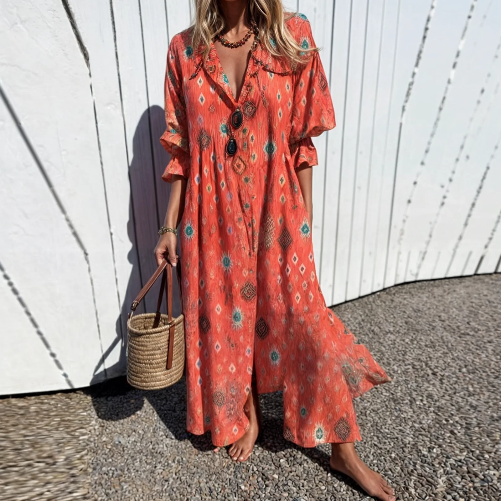 Noelia – Robe-chemise à imprimé floral éclatant - Image 5