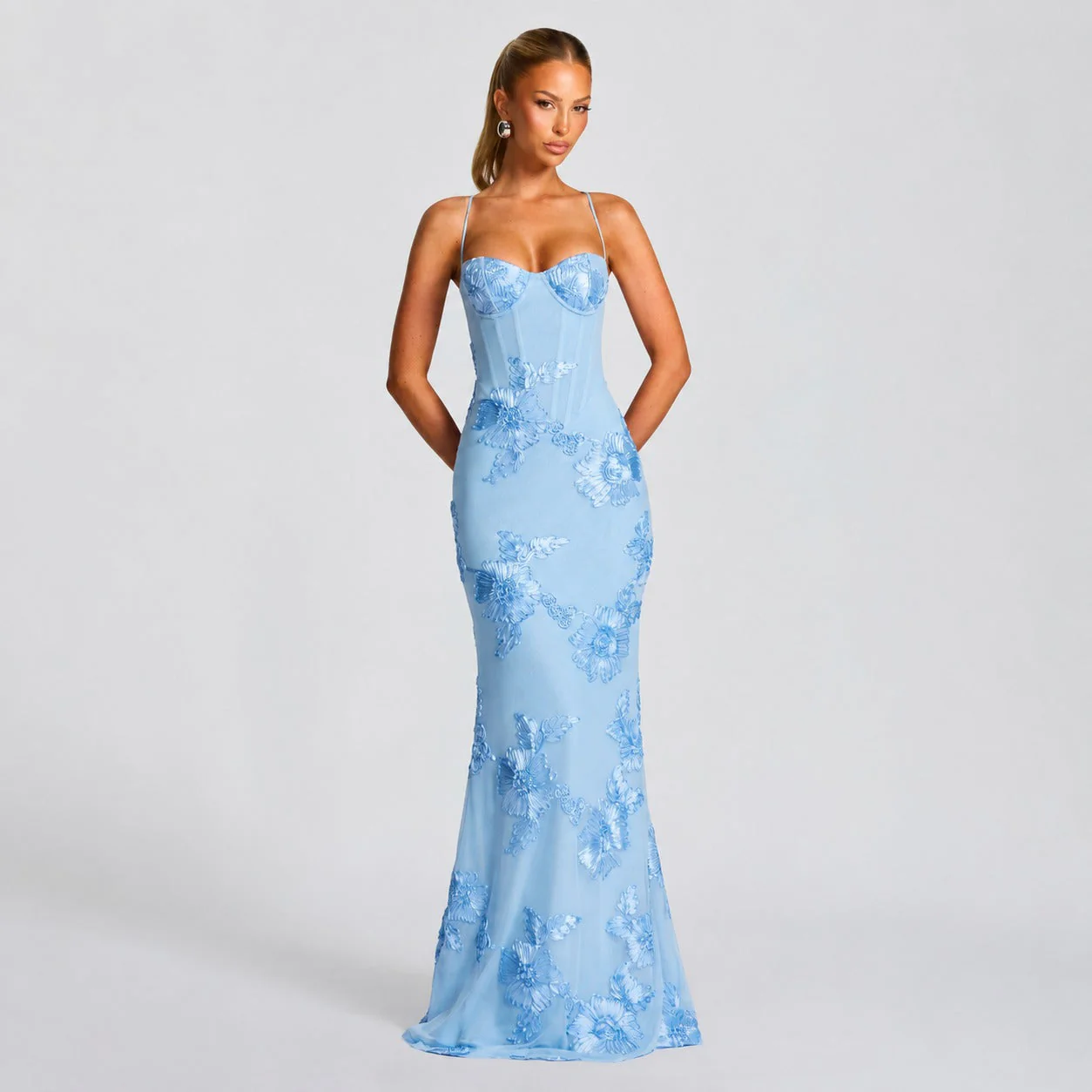 Norma - Robe Maxi Élégante avec Motifs Floraux - Image 3