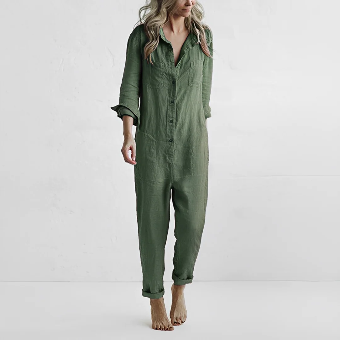 Novaria - Combinaison d'été à manches longues pour femme - Image 2