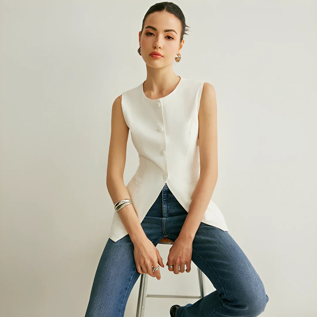 Nyla - Gilet Élégant Sans Manches - Image 3