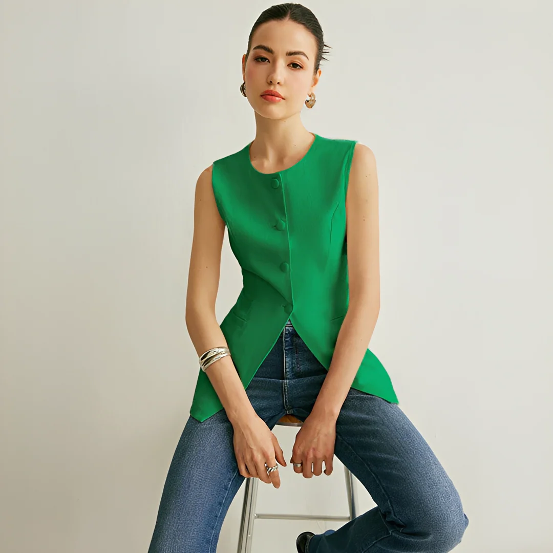 Nyla - Gilet Élégant Sans Manches - Image 4