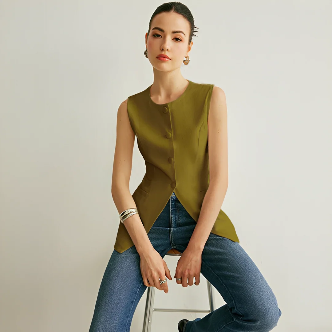 Nyla - Gilet Élégant Sans Manches - Image 5