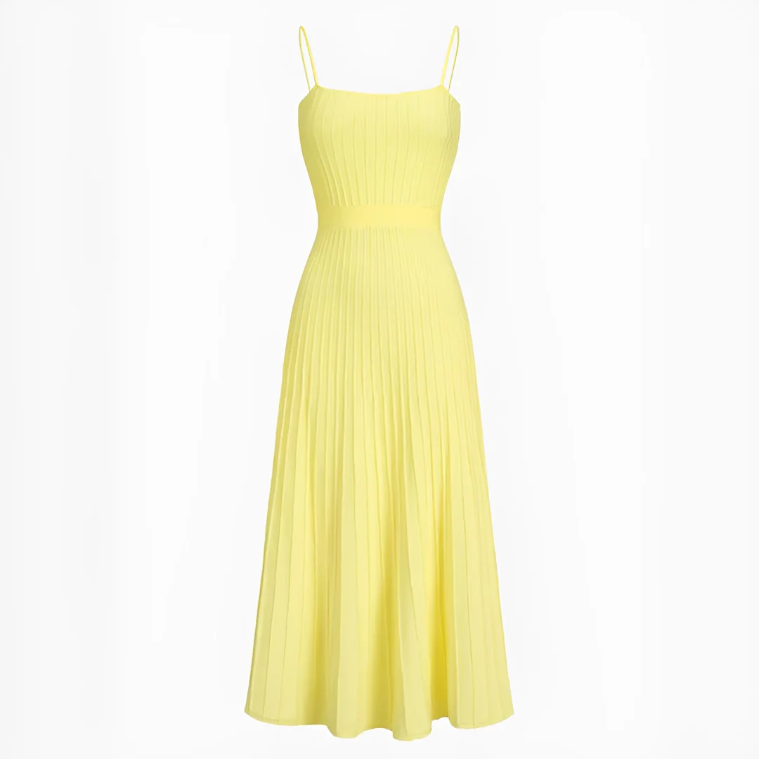 Pheobie - Robe Midi Élégante et Plissée - Image 2