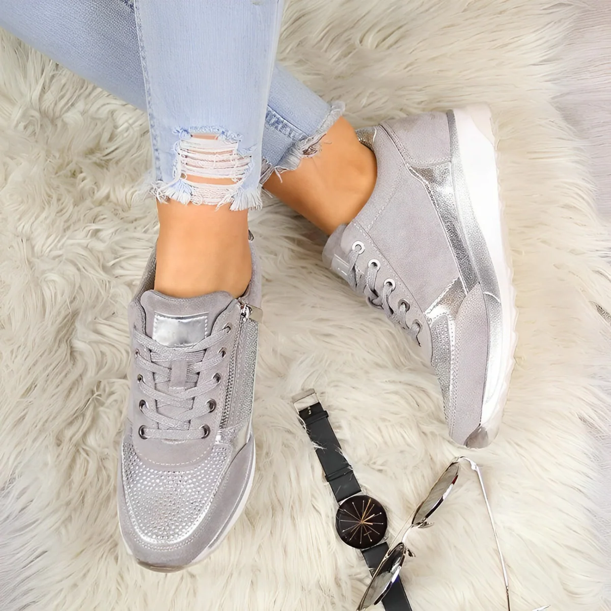 Pro Chaussures - Chaussures confortables avec fermeture éclair - Image 3