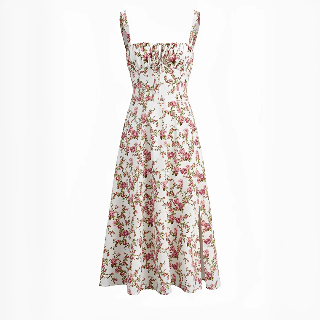 Quinny - Robe fleurie mi-longue - Image 4