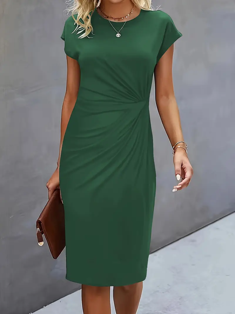 Reilly - Robe midi avec nœud devant pour femmes - Image 7