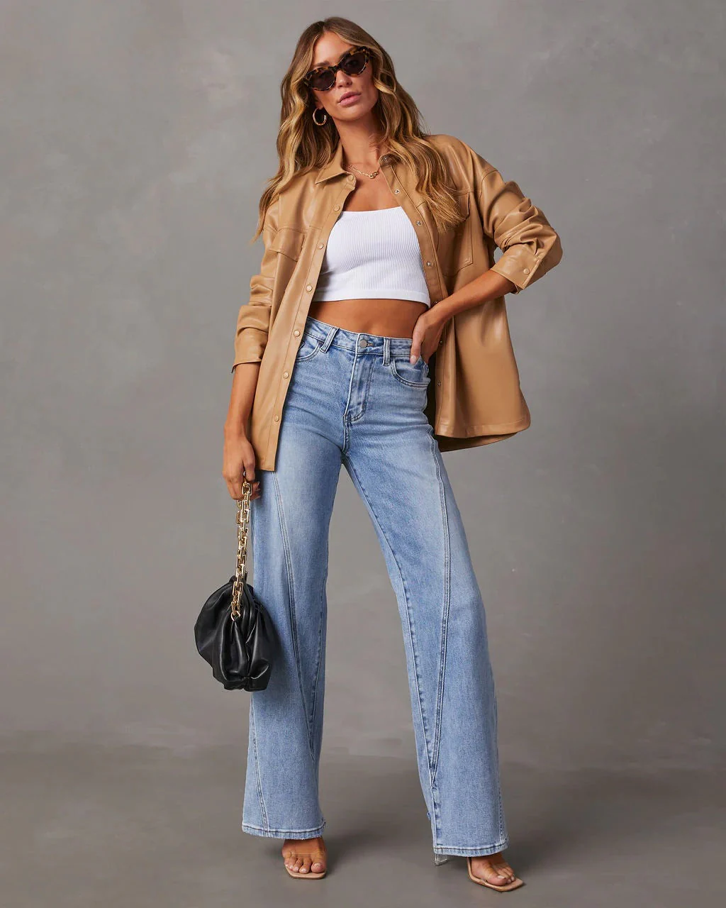 Rhian - Pantalon en Jean Large et Élégant - Image 3