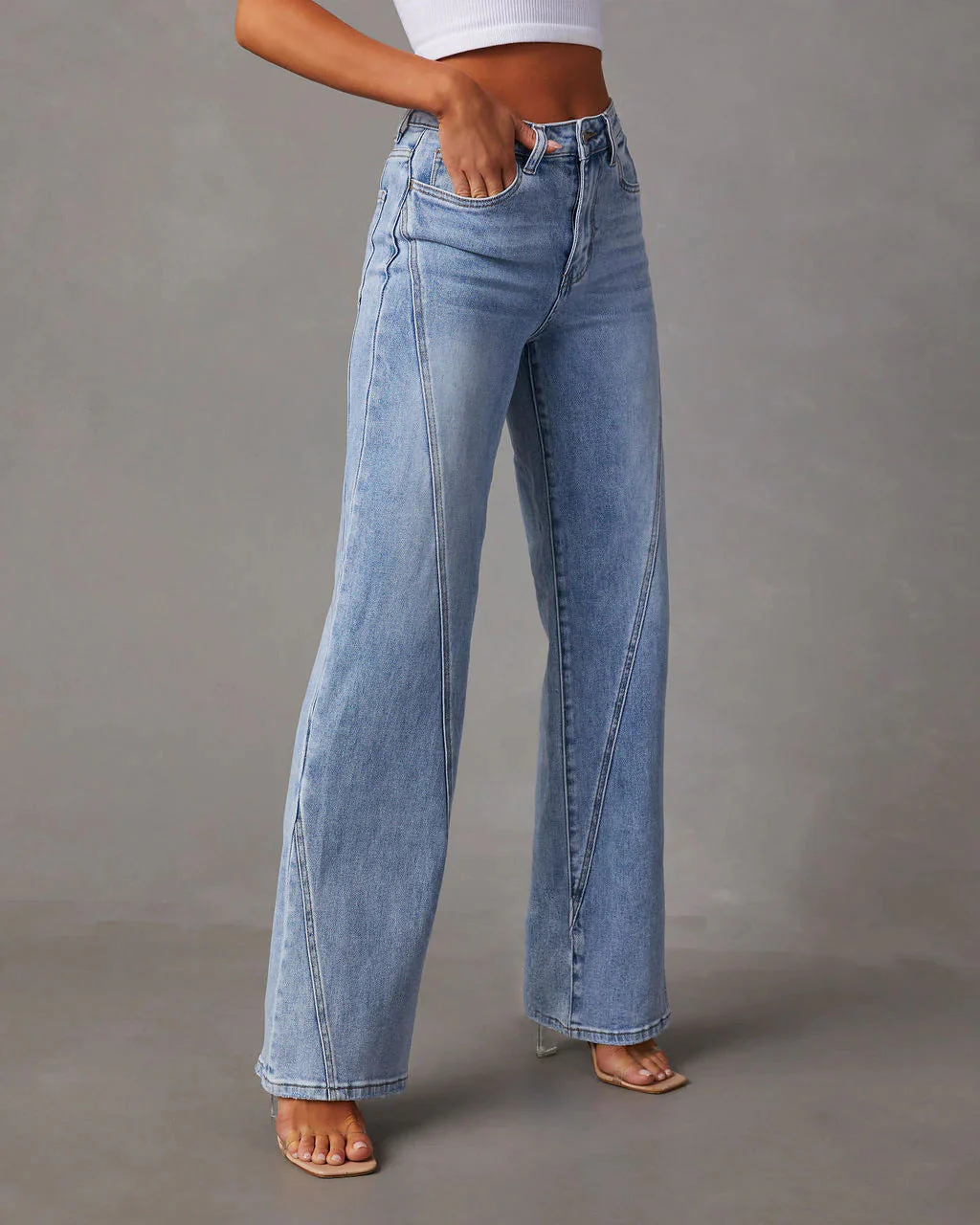 Rhian - Pantalon en Jean Large et Élégant - Image 5