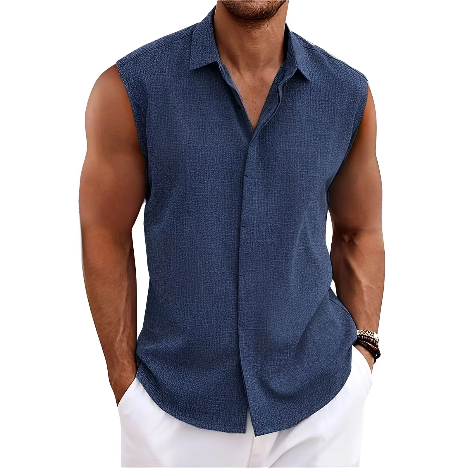 Romy - Chemise Sans Manches Confortable - Image 2