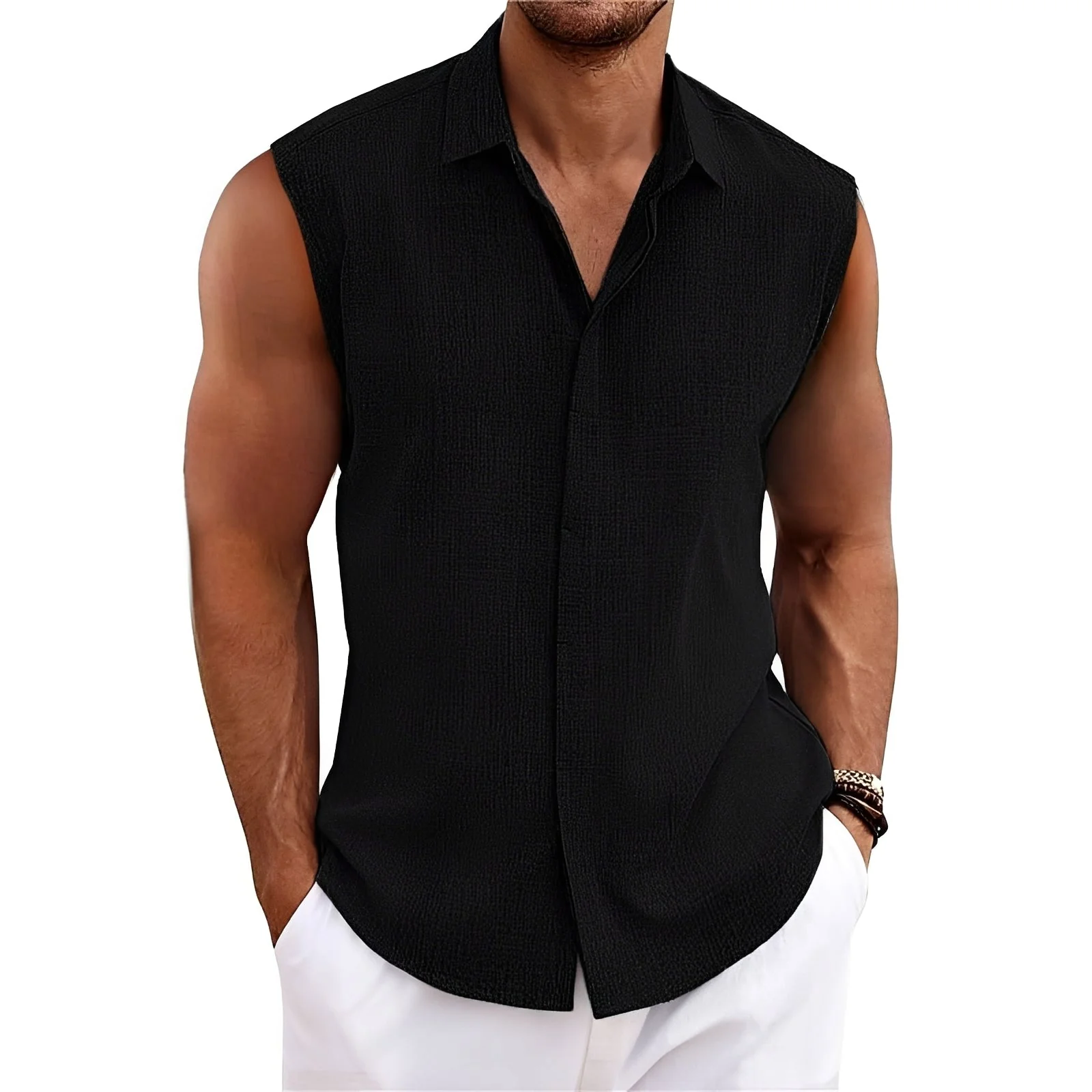 Romy - Chemise Sans Manches Confortable - Image 3