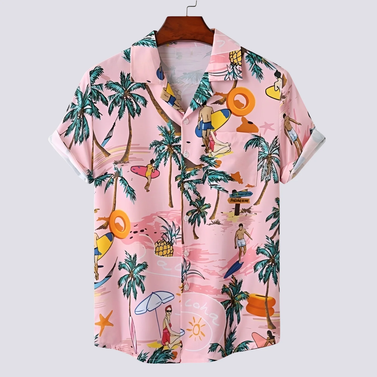 Ronan - Chemise élégante à imprimé hawaïen pour hommes - Image 5