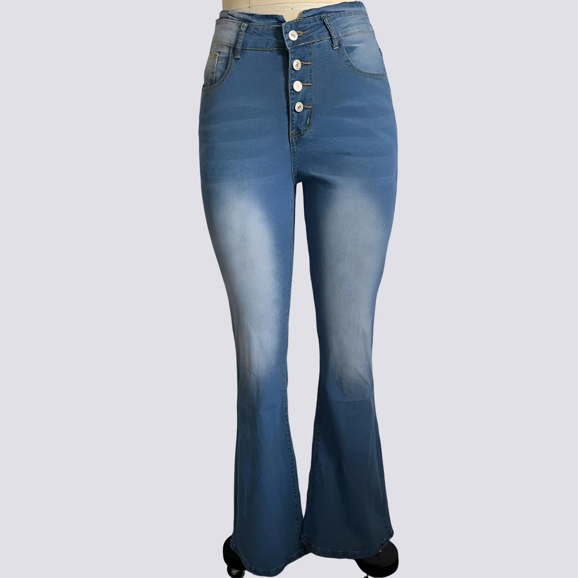 Rosie – Jean évasé pour femme – pour un look décontracté au quotidien - Image 3
