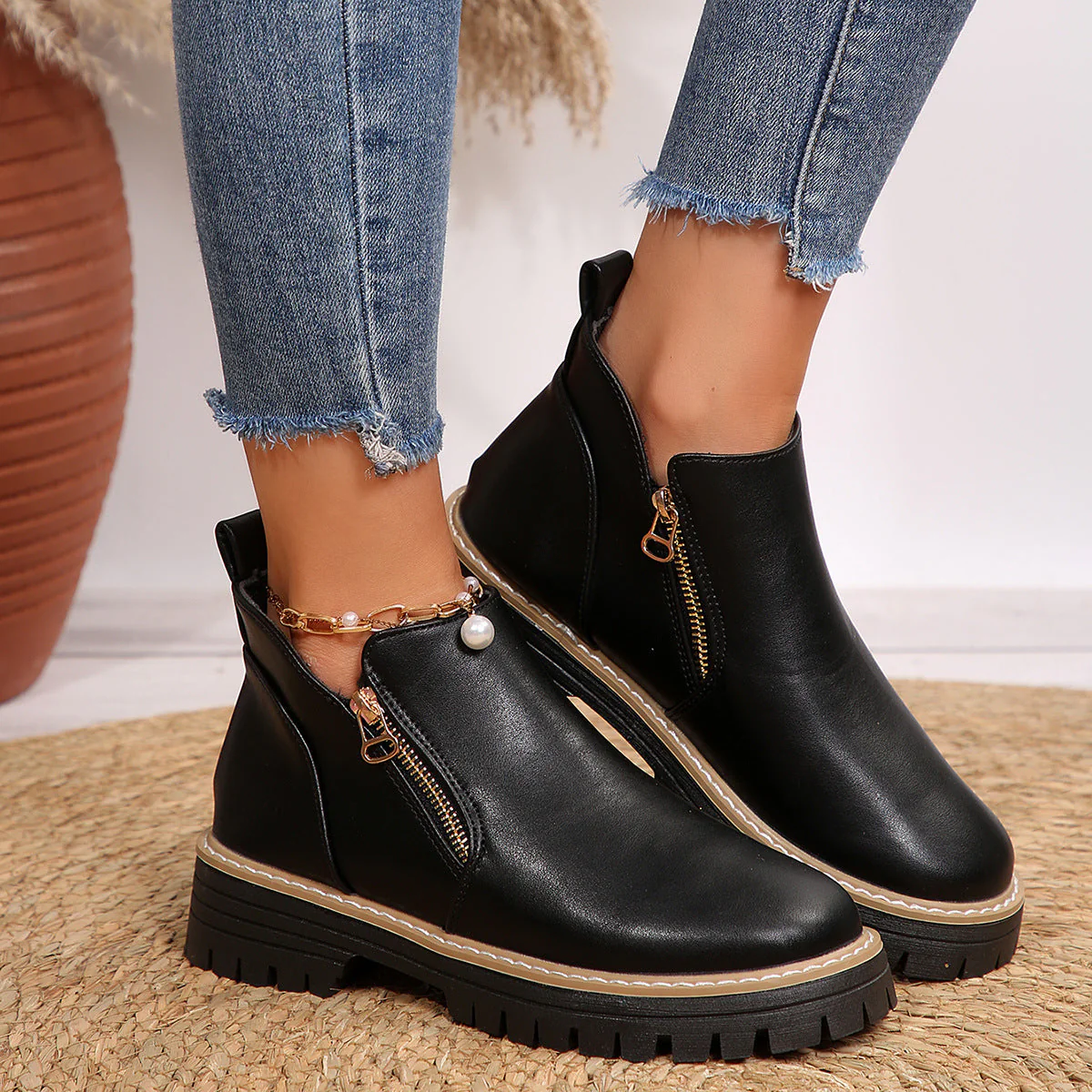 Rowanne - Bottines élégantes avec fermeture éclair pour femmes - Image 2