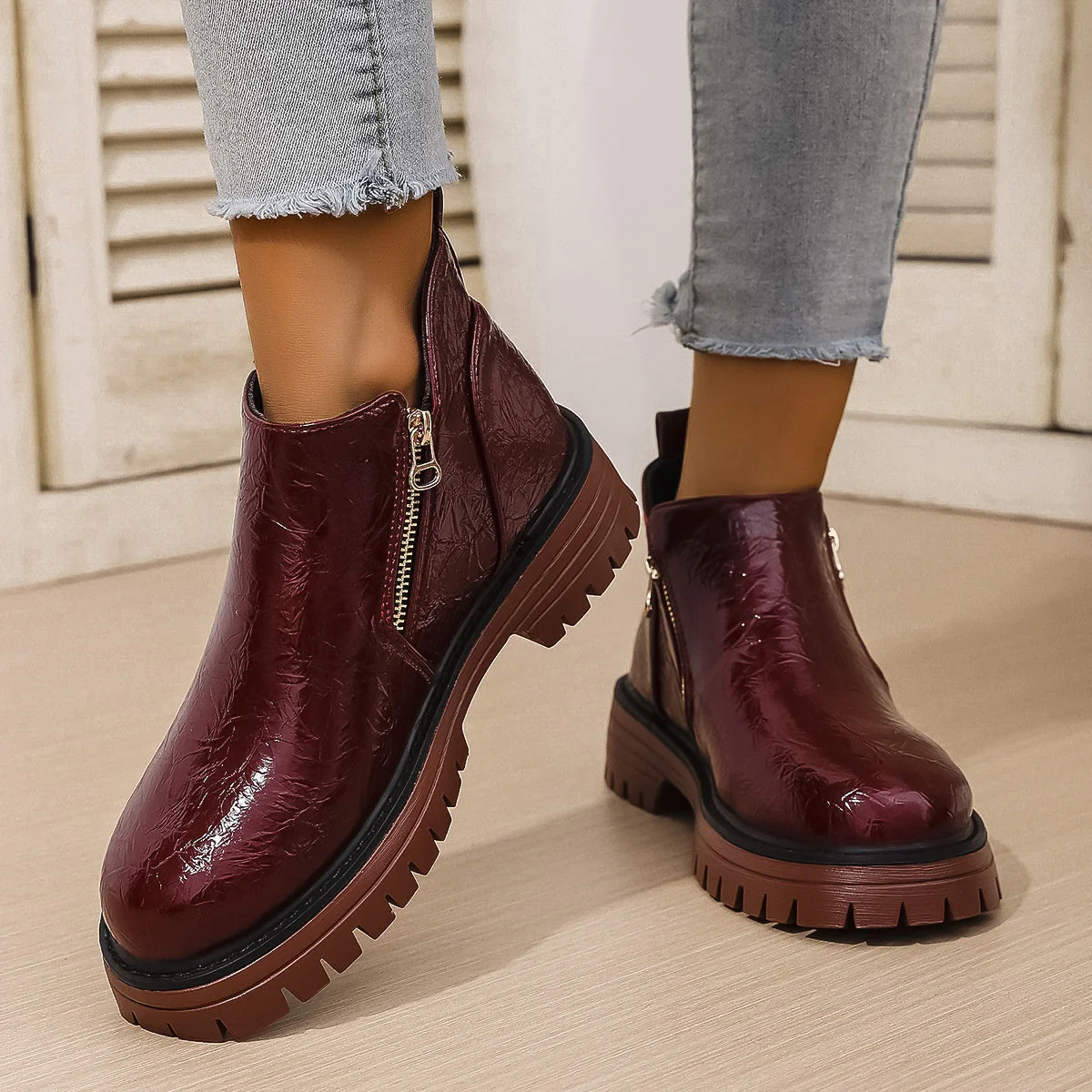 Rowanne - Bottines élégantes avec fermeture éclair pour femmes - Image 4