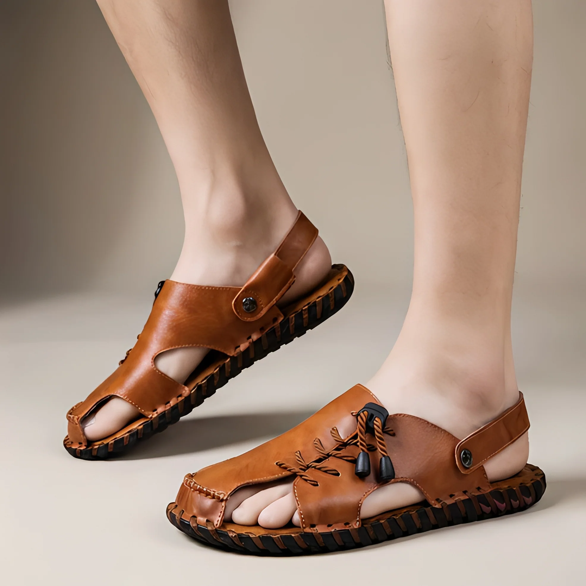 Rowar - Sandales estivales à bout ouvert pour homme - Image 2