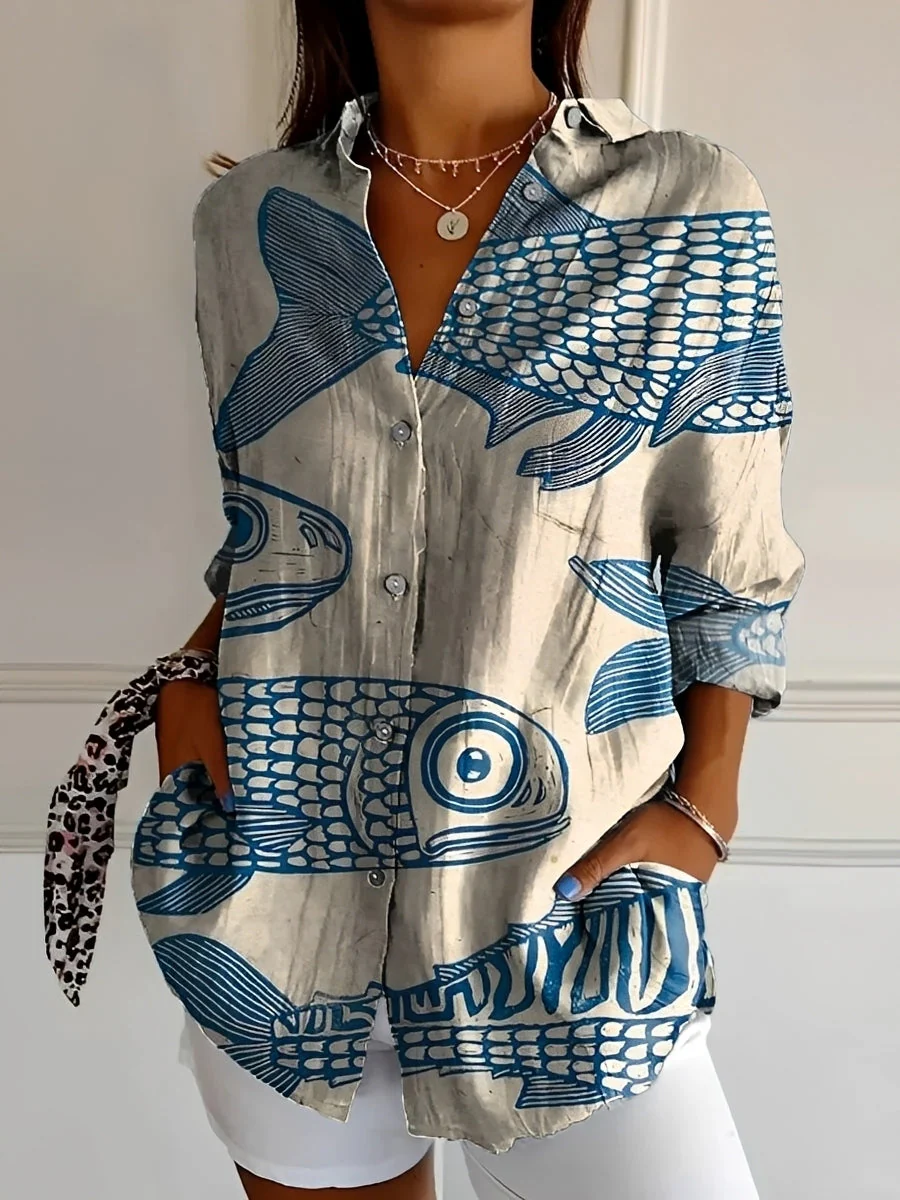 Roxanne - Chemise élégante avec patte de boutonnage pour femmes - Image 2