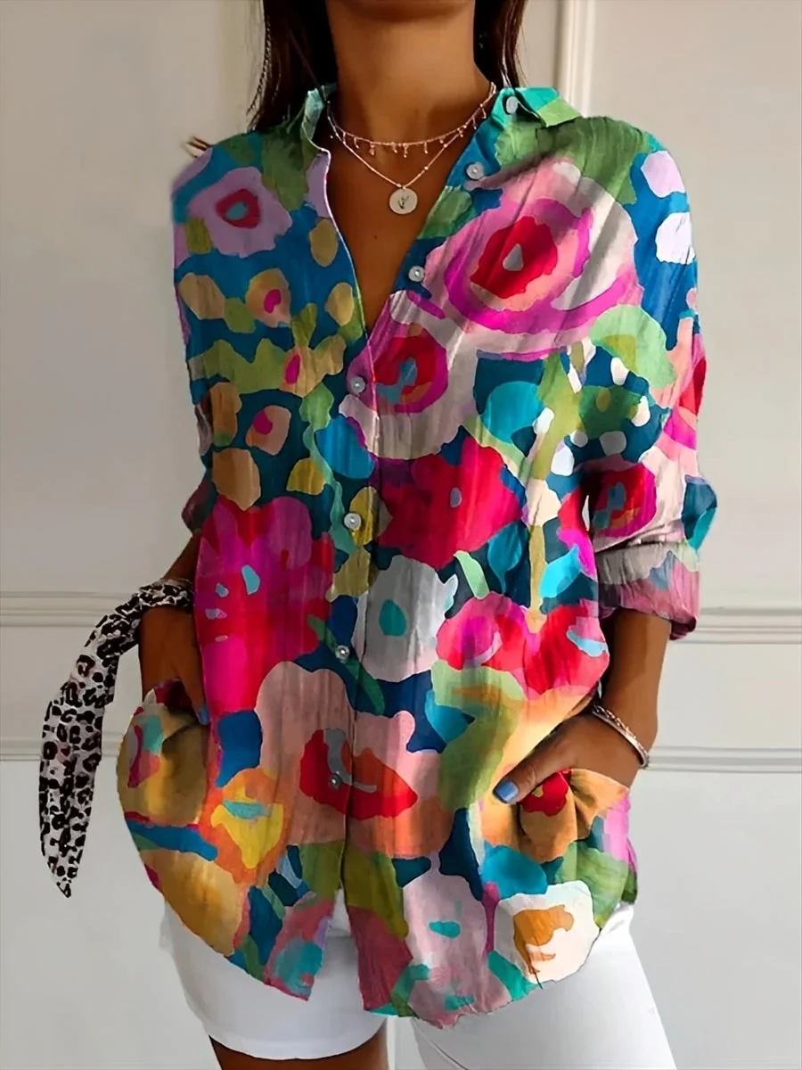 Roxanne - Chemise élégante avec patte de boutonnage pour femmes - Image 3