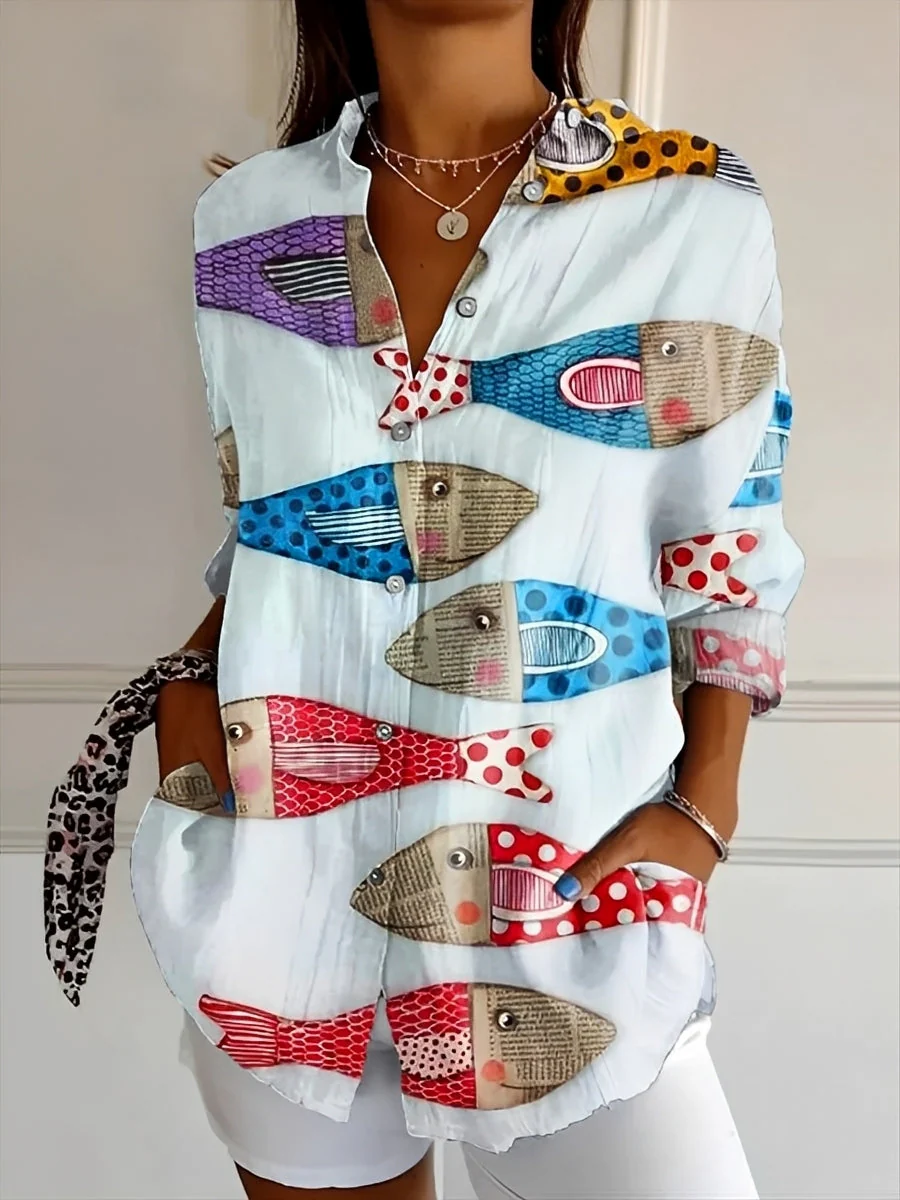 Roxanne - Chemise élégante avec patte de boutonnage pour femmes - Image 4