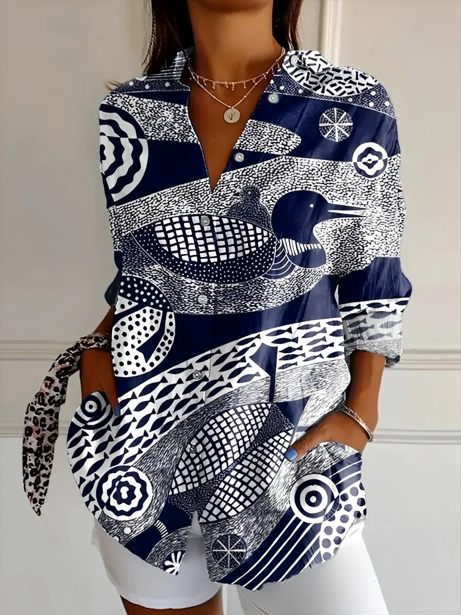 Roxanne - Chemise élégante avec patte de boutonnage pour femmes - Image 6
