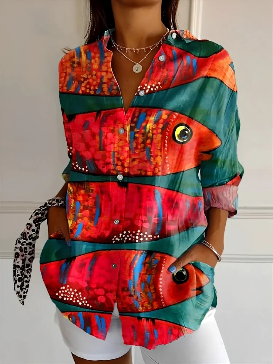 Roxanne - Chemise élégante avec patte de boutonnage pour femmes - Image 7