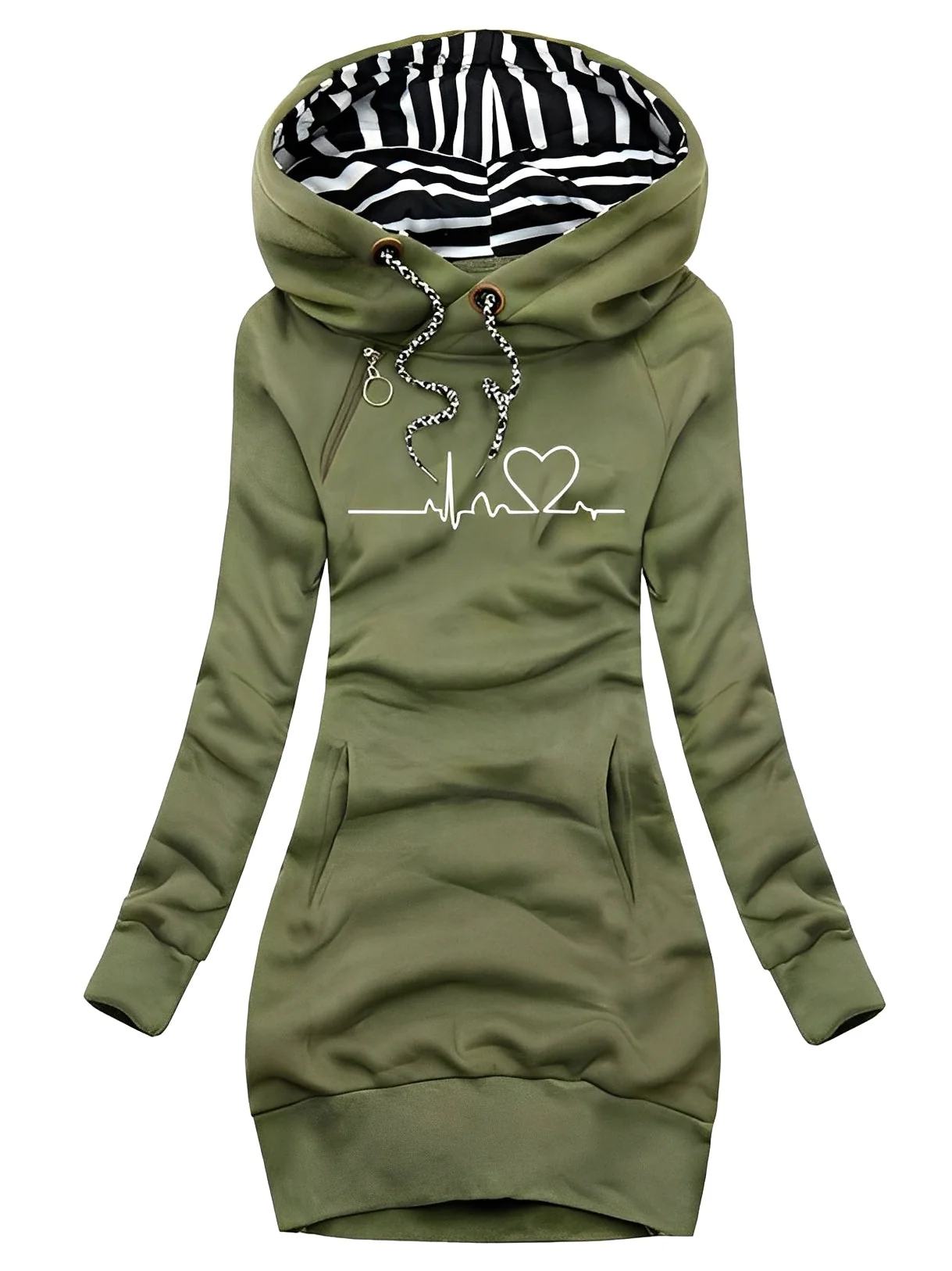 Roxanne - Robe pull décontractée avec capuche pour femme - Image 2