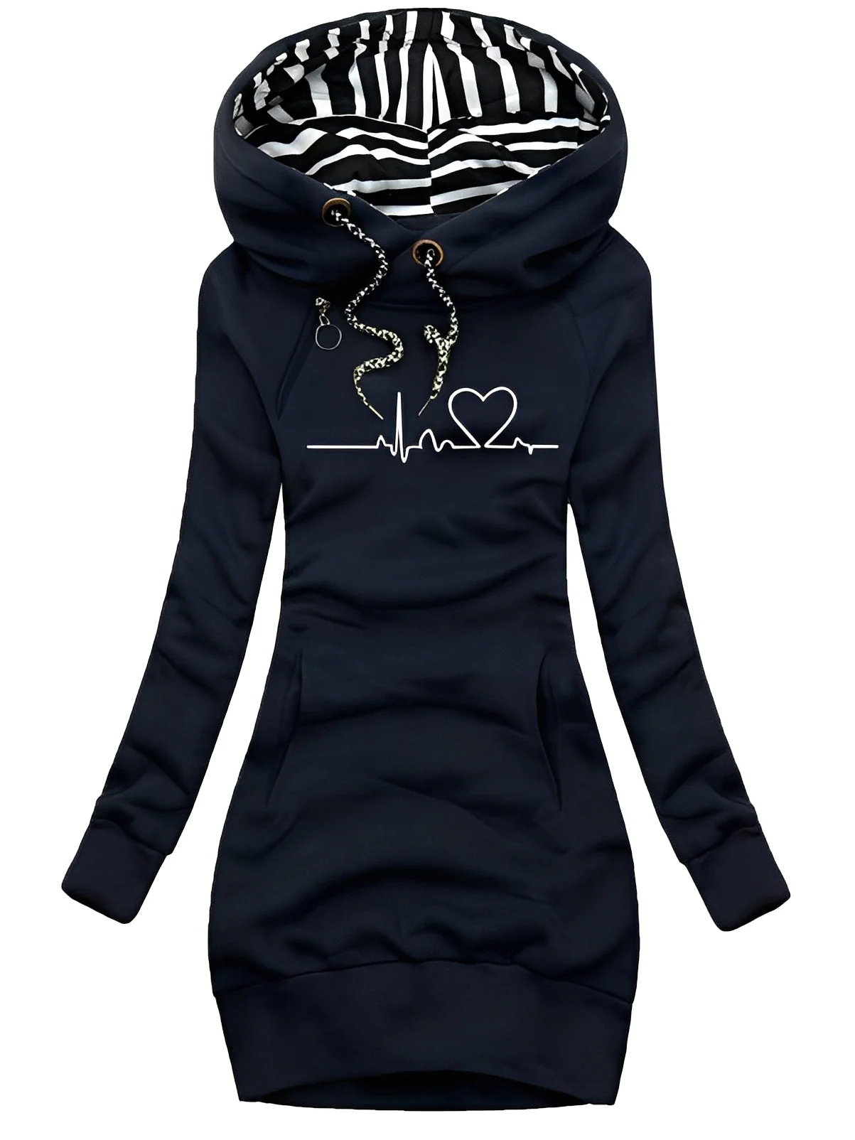 Roxanne - Robe pull décontractée avec capuche pour femme - Image 3