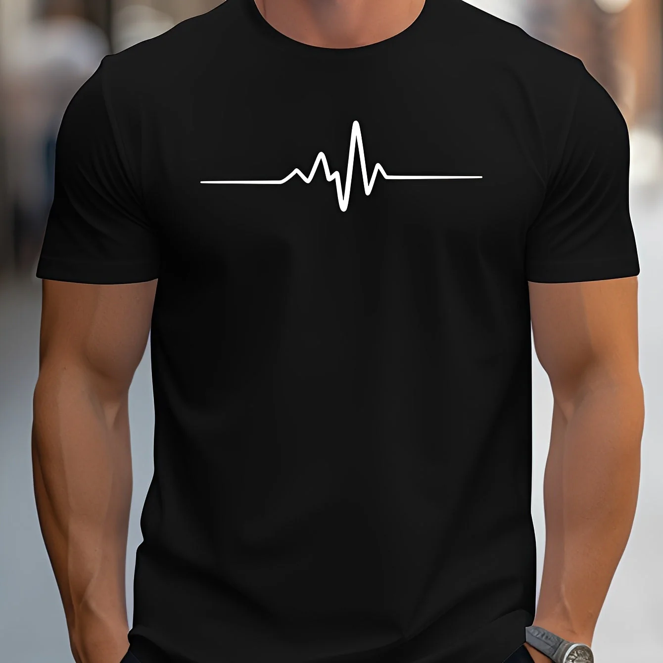 Russell - T-shirt imprimé ajusté pour hommes - Image 2