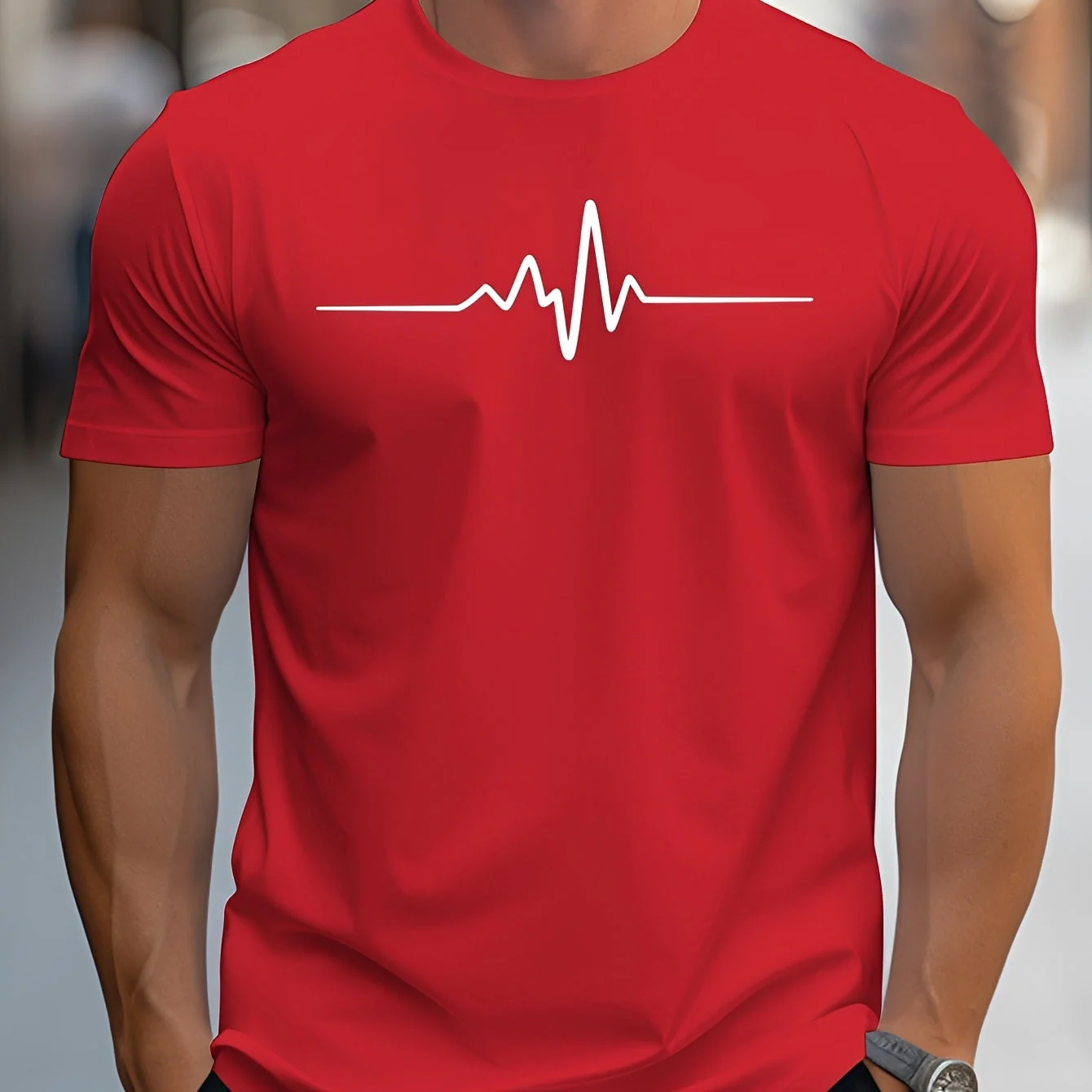 Russell - T-shirt imprimé ajusté pour hommes - Image 4
