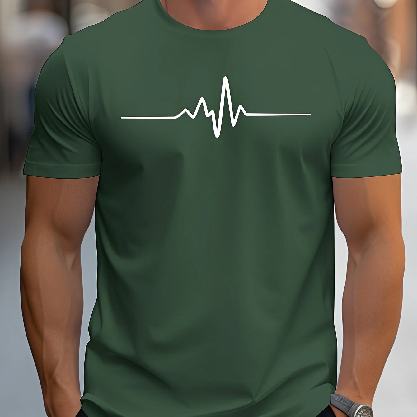 Russell - T-shirt imprimé ajusté pour hommes - Image 5