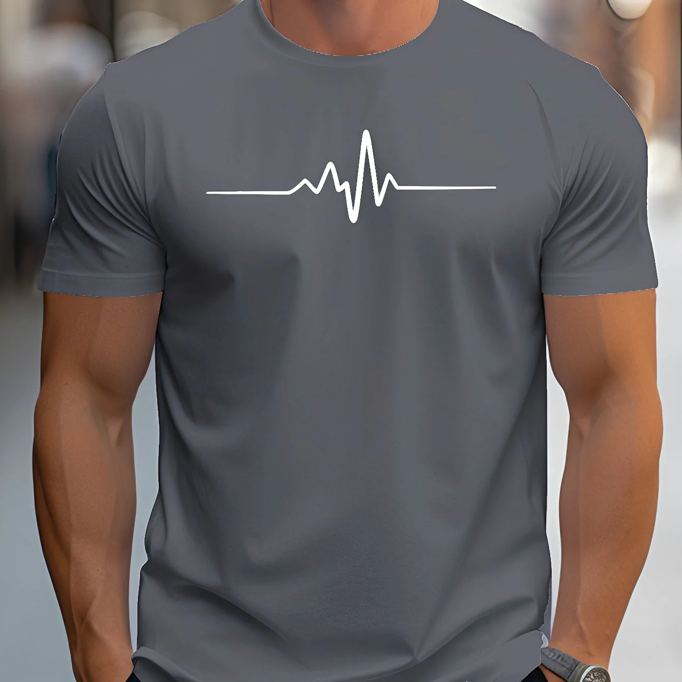 Russell - T-shirt imprimé ajusté pour hommes - Image 6