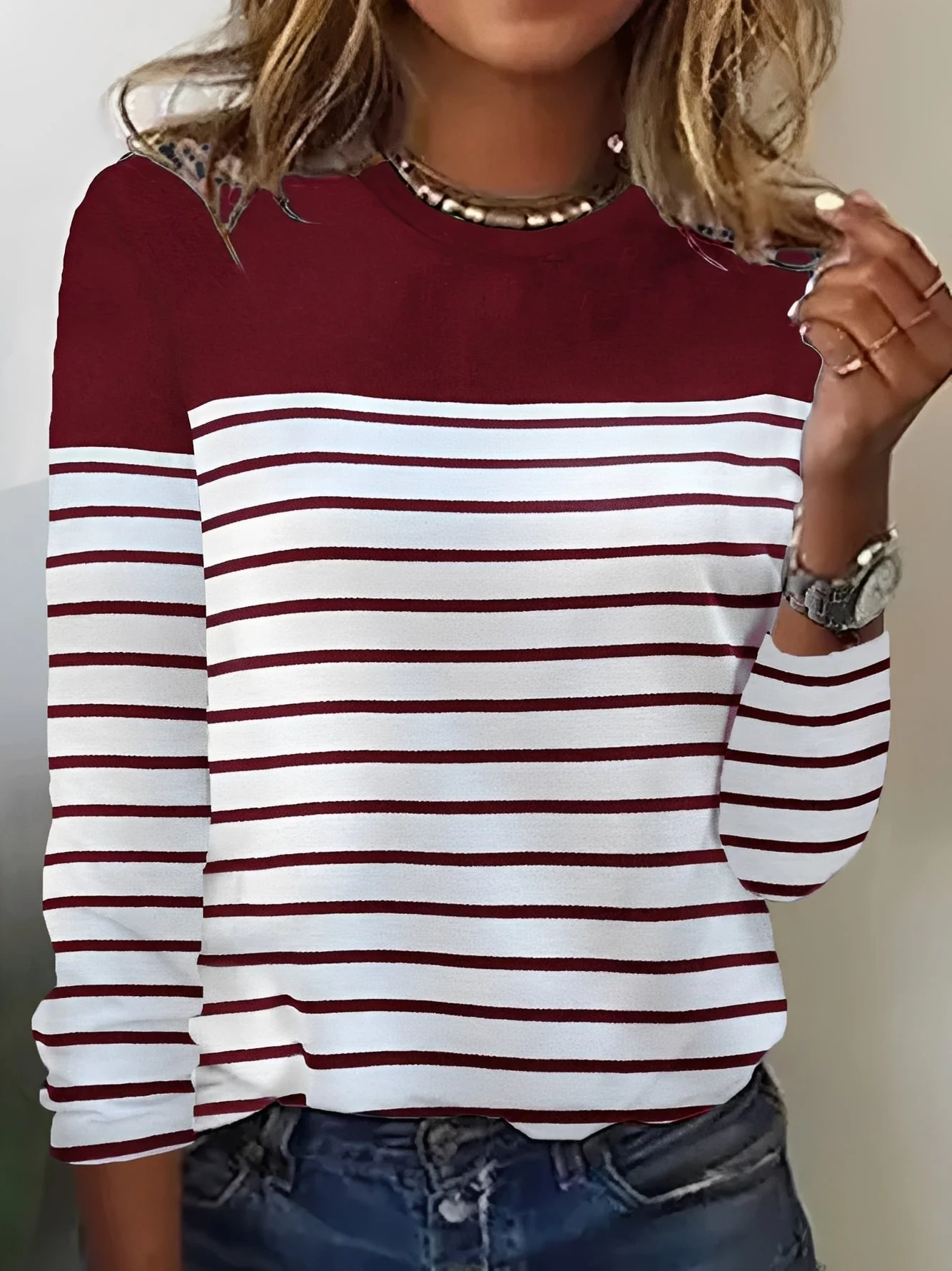 Samantha - Chemise à Manches Longues Femme - Élégante et Décontractée - Image 2