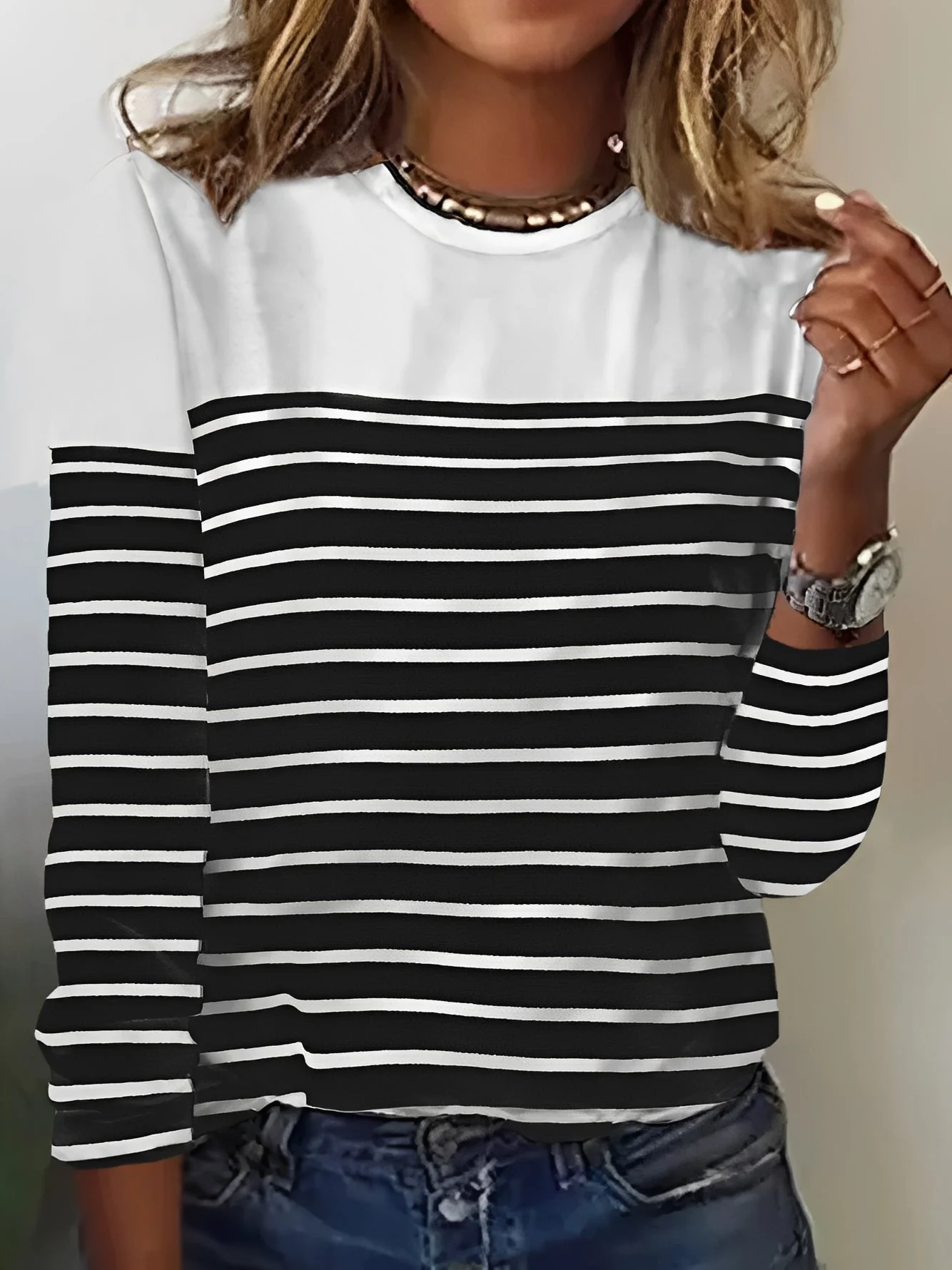 Samantha - Chemise à Manches Longues Femme - Élégante et Décontractée - Image 4