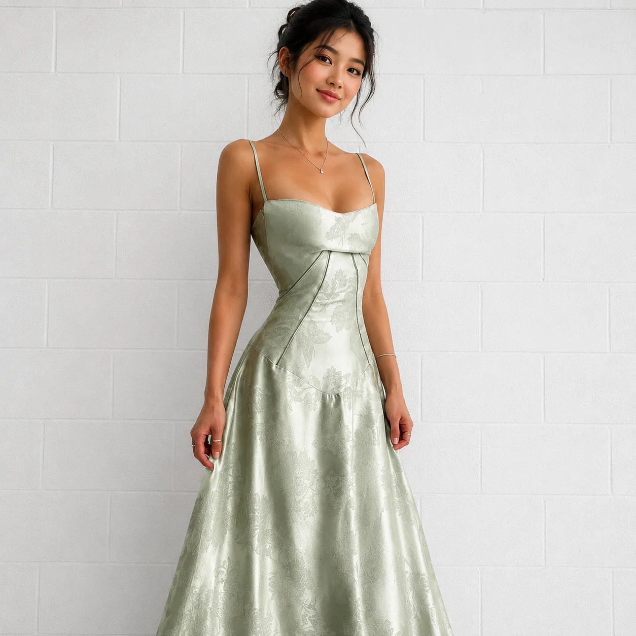 Sandra - Robe Maxi Élégante Ajustée