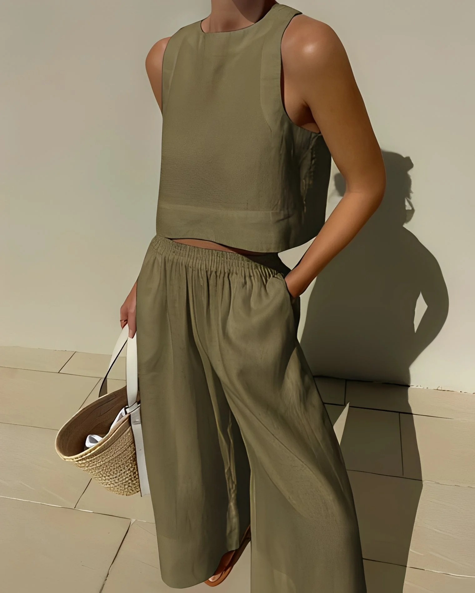 Sasha - Ensemble décontracté et ample en deux pièces pour femmes - Image 5